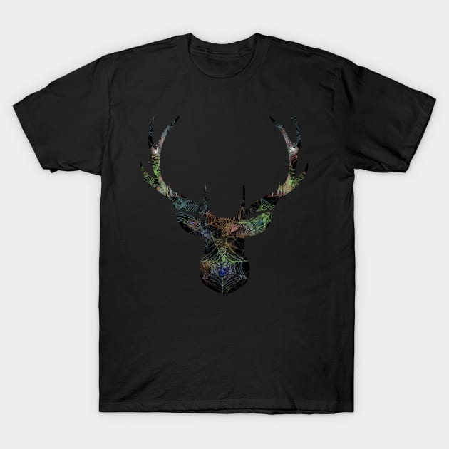 Web Head Elk v3.1 T-Shirt by AJ Leibengeist